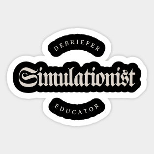 Simulationist 3 Sticker